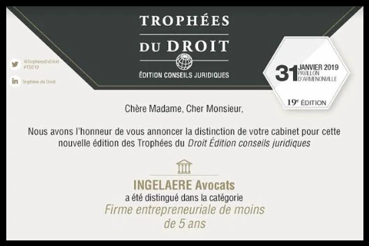 Trophées du Droit Me Ingelaere